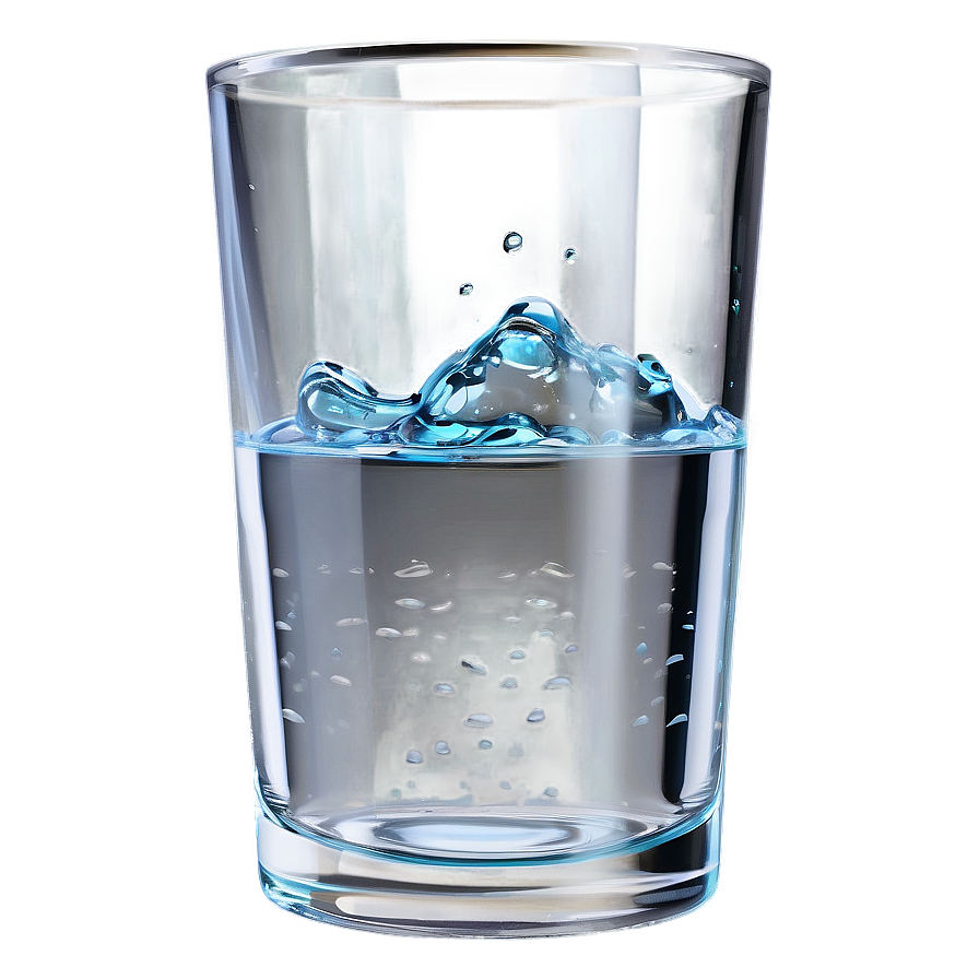 Half Full Glass Of Water Png Rub PNG image
