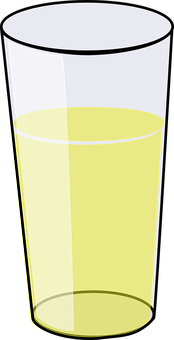 Half Full Glass Vector Illustration PNG image