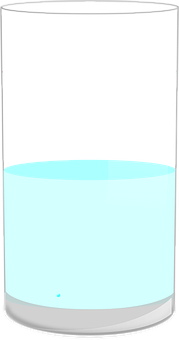 Half Full Glassof Water PNG image