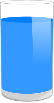 Half Full Glassof Water Vector PNG image