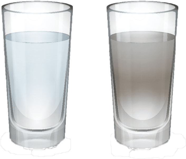 Half Full Half Empty Glasses PNG image