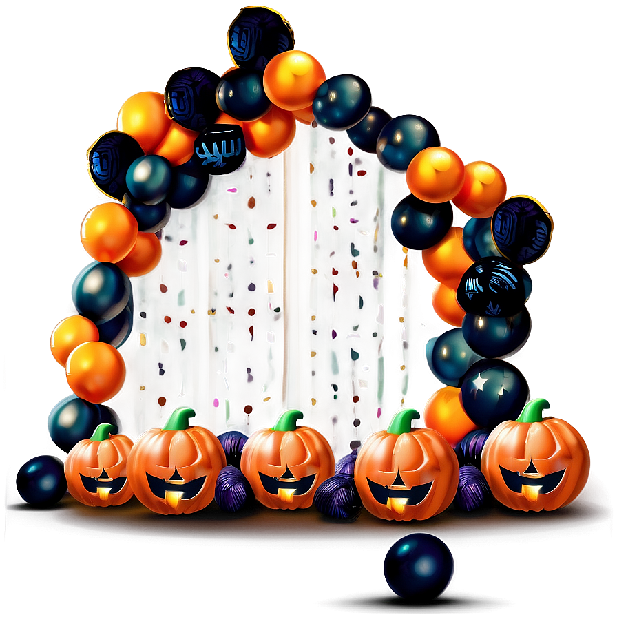 Halloween Balloon Garland Ideas Png 83 PNG image