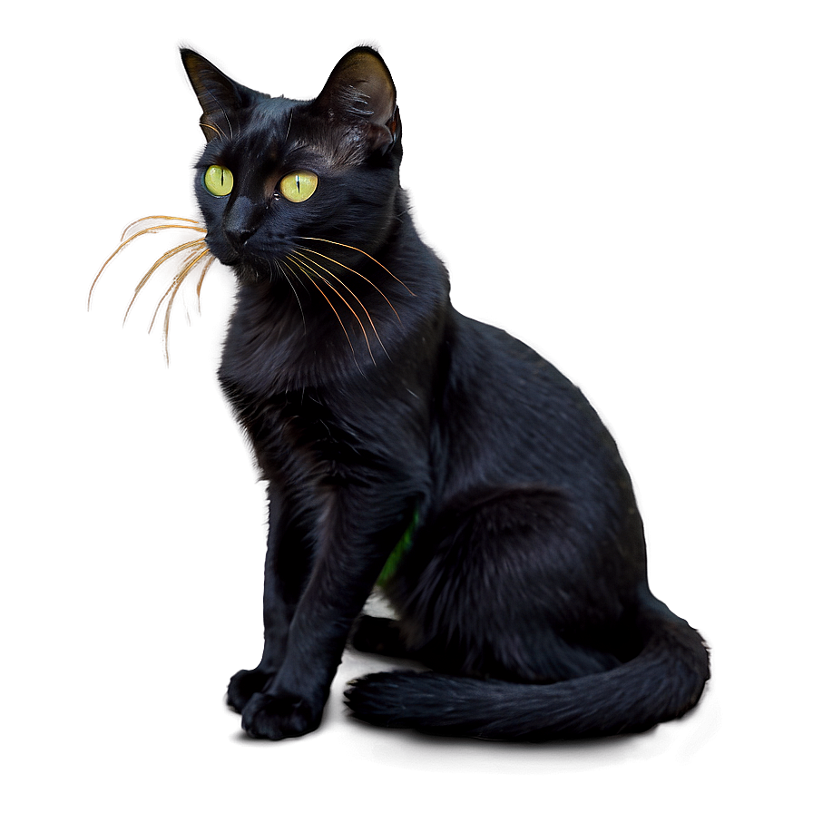 Halloween Black Cat Png B PNG image