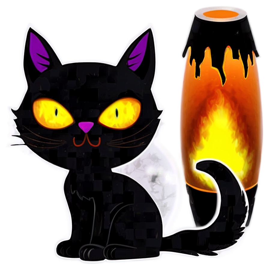 Halloween Black Cat Png D PNG image