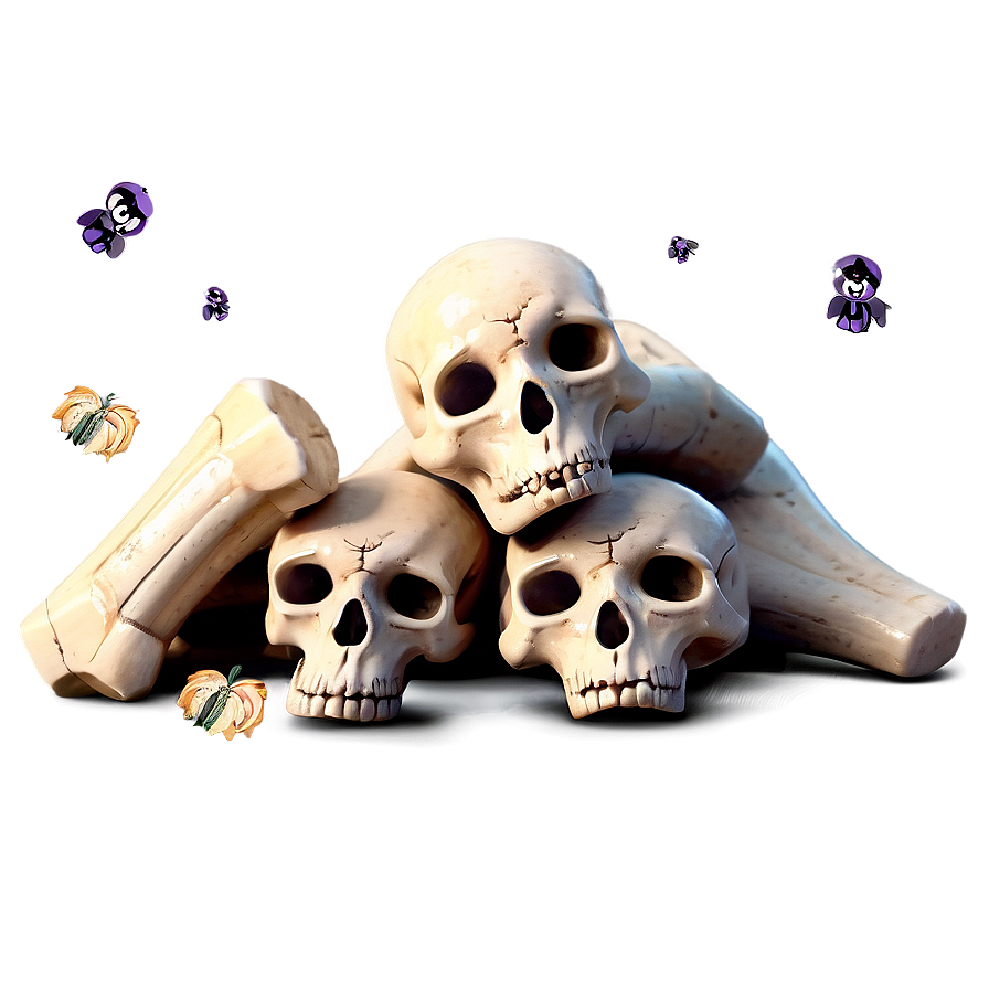 Halloween Bone Pile Png 06132024 PNG image