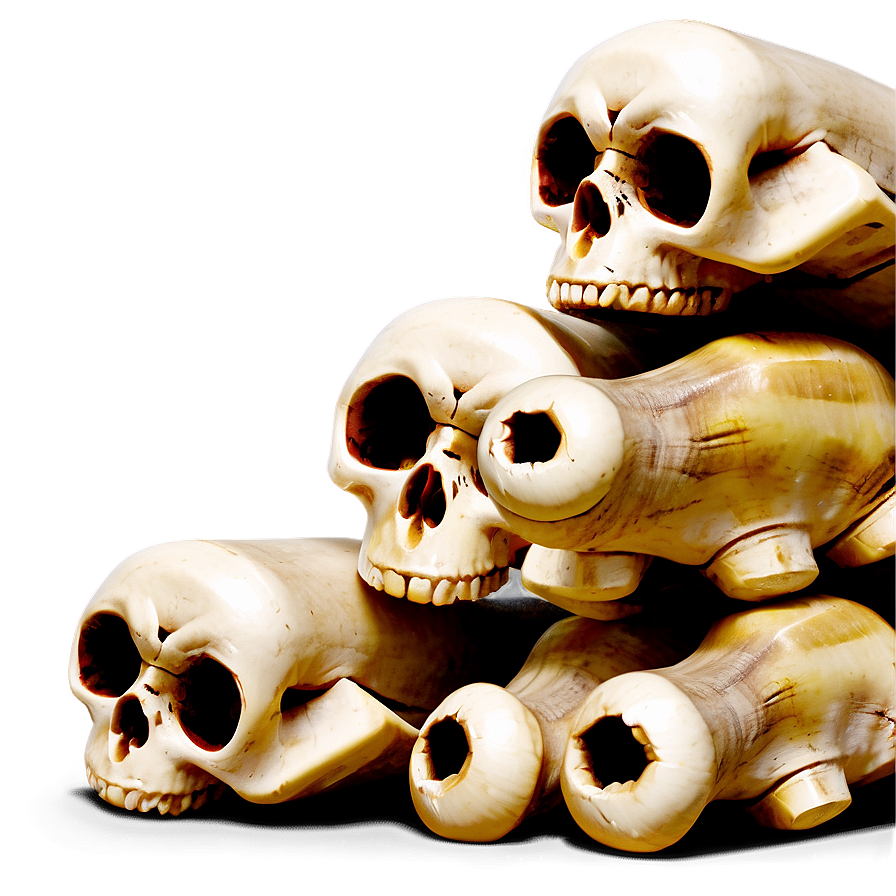 Halloween Bone Pile Png Sle PNG image