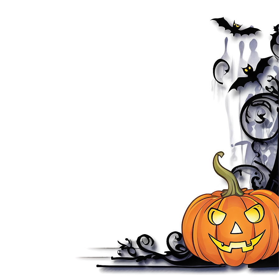 Halloween Border For Flyers Png Enh57 PNG image