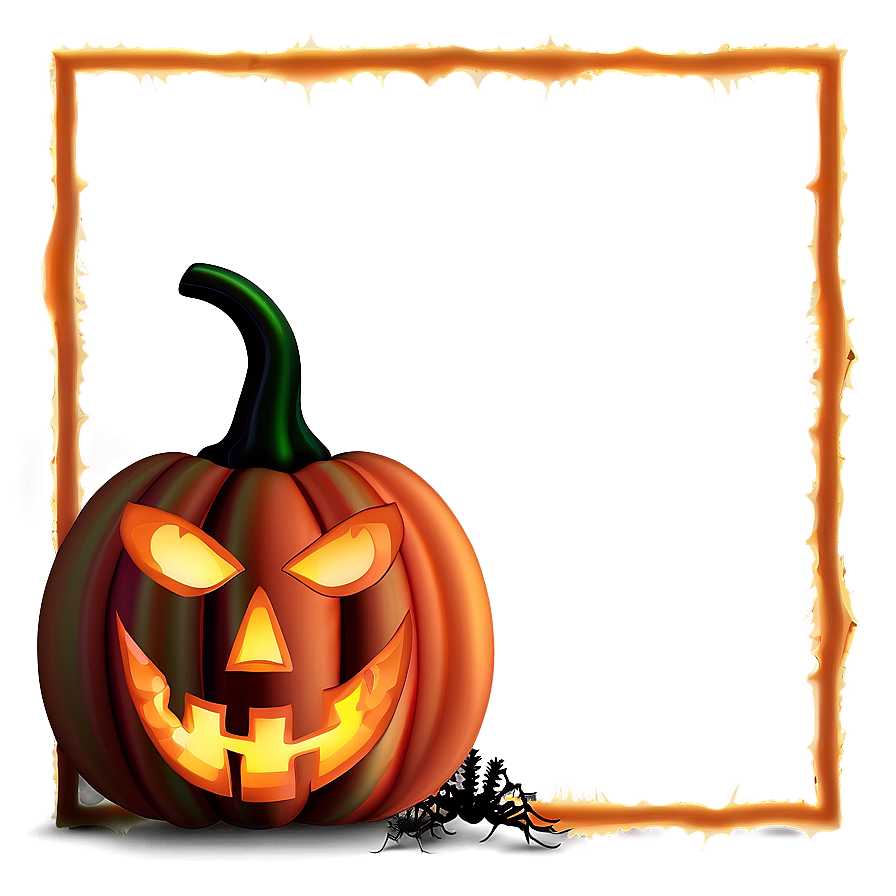 Halloween Border With Pumpkins Png 06202024 PNG image