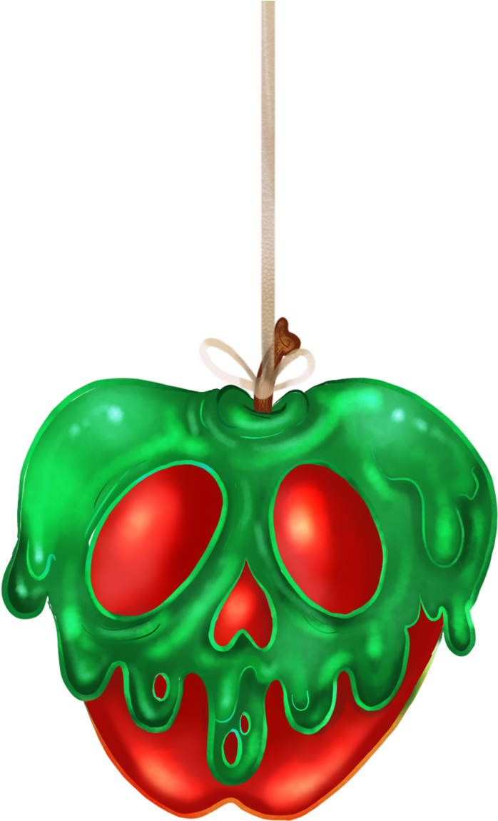 Halloween Caramel Apple Skull PNG image