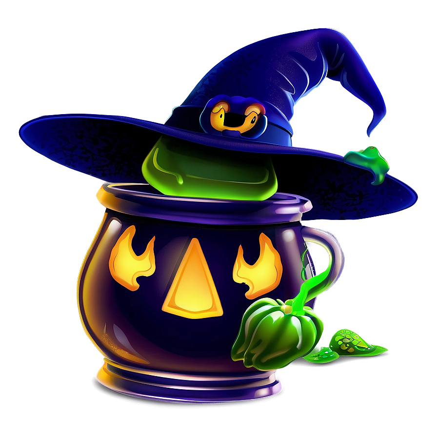 Halloween Cartoon Witch’s Brew Png 19 PNG image