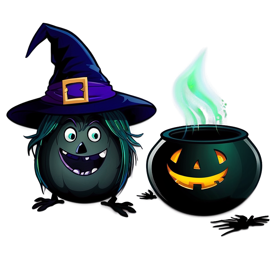 Halloween Cartoon Witch’s Brew Png 77 PNG image