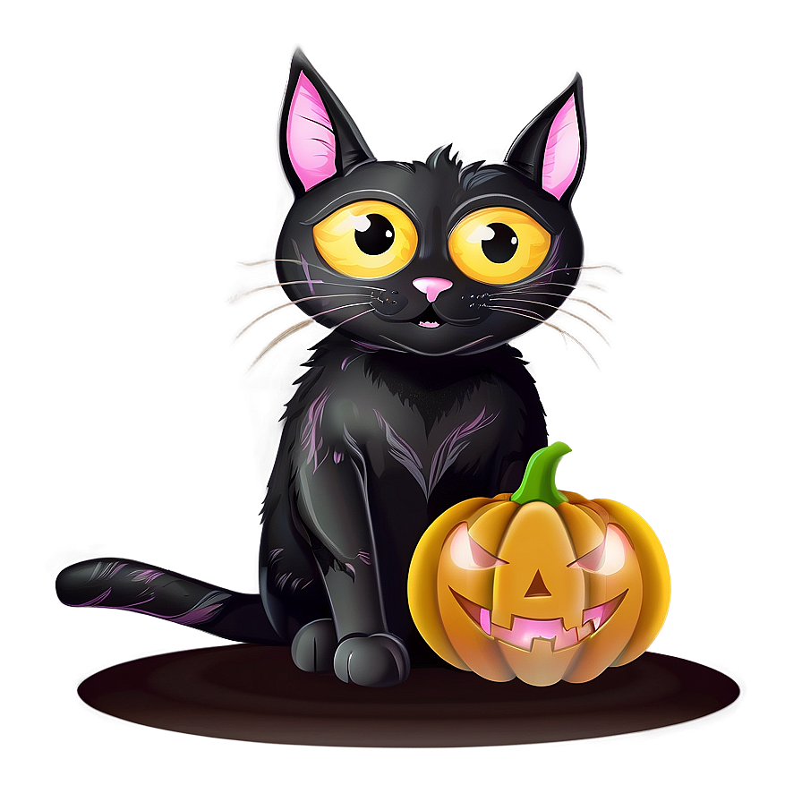 Halloween Cat Clipart Png 06122024 PNG image