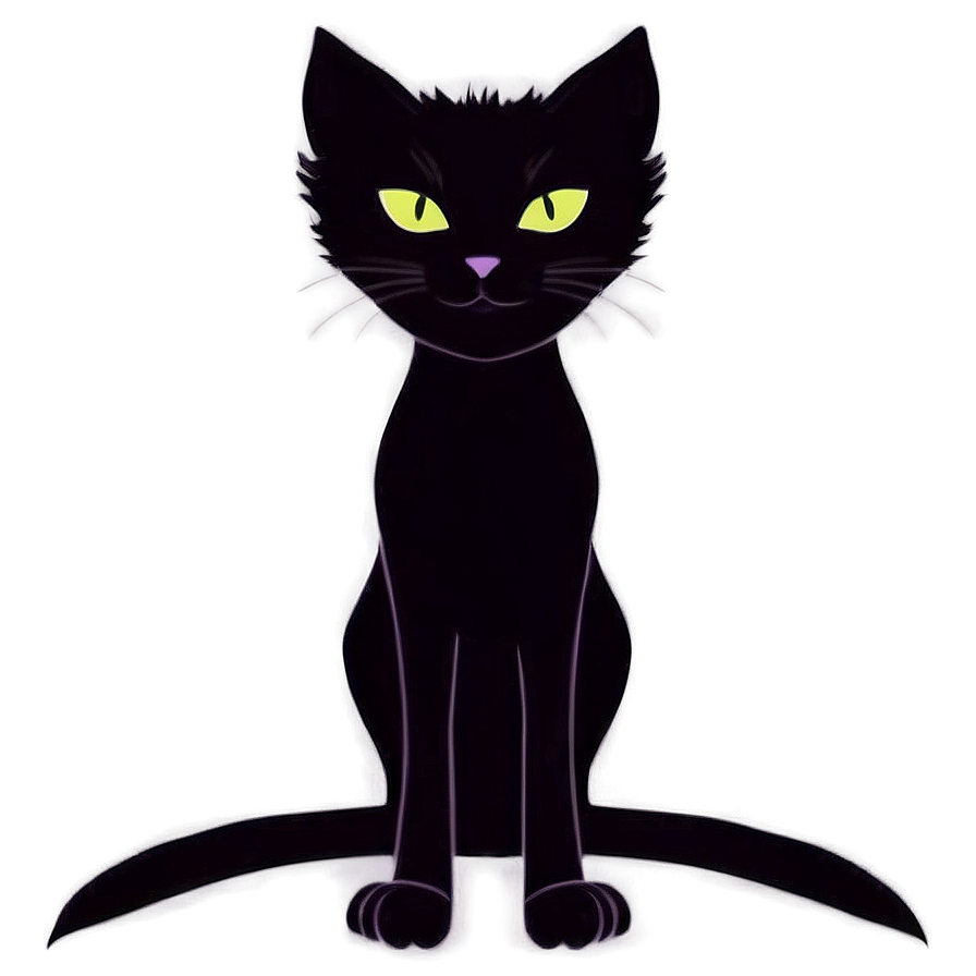 Halloween Cat Silhouette Png Vuq19 PNG image