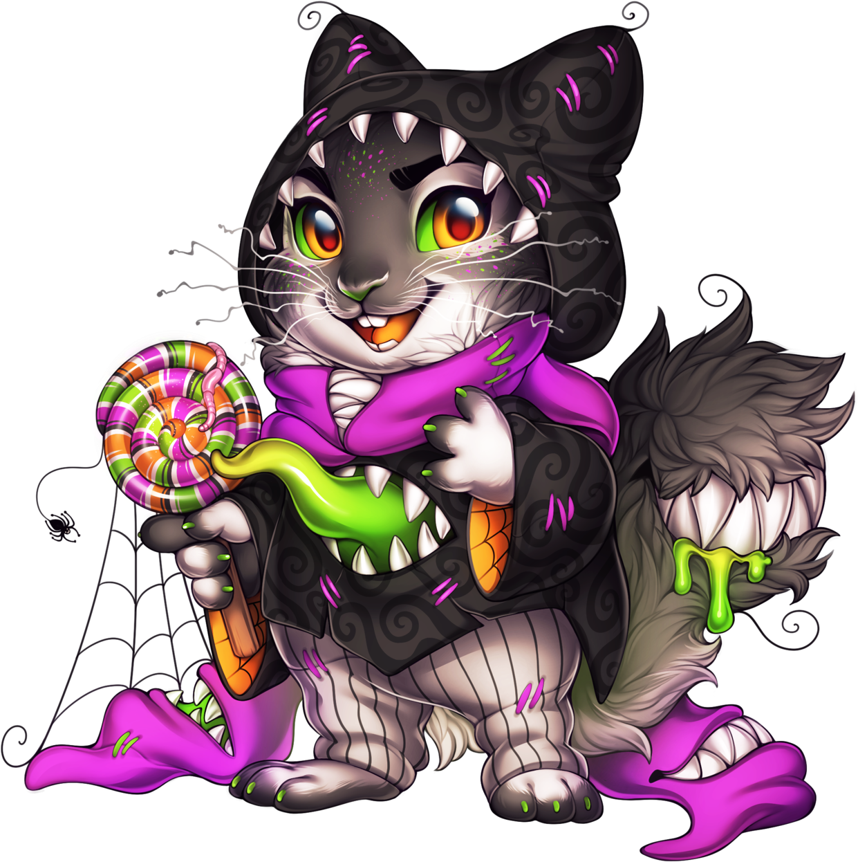 Halloween Chinchilla Costume PNG image