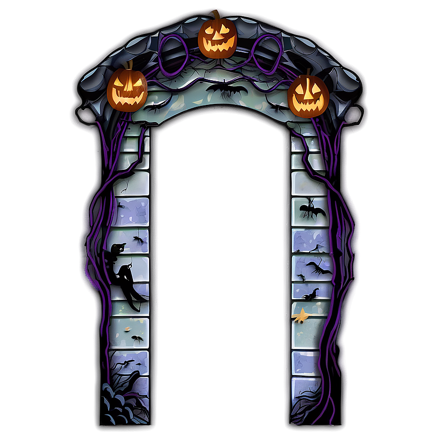 Halloween Door Decorations Png Vey PNG image