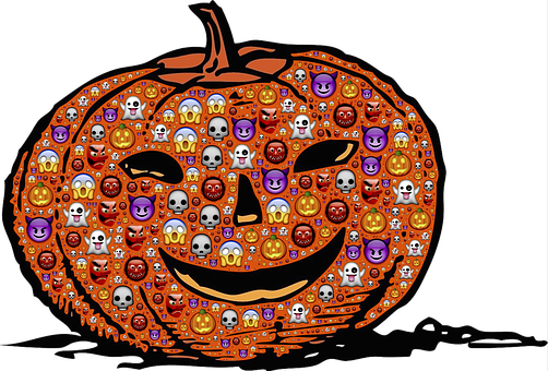 Halloween Emoji Pumpkin PNG image