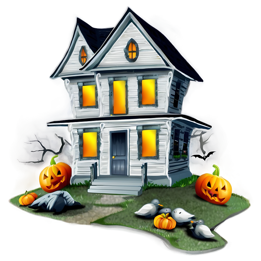 Halloween Haunted House Png Ucj PNG image