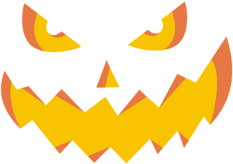 Halloween Jack O Lantern Face Vector PNG image