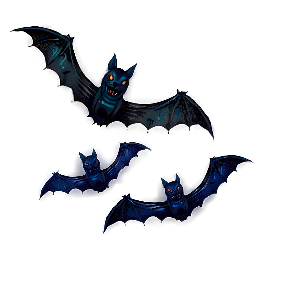 Halloween Night Bats Png Xeo PNG image