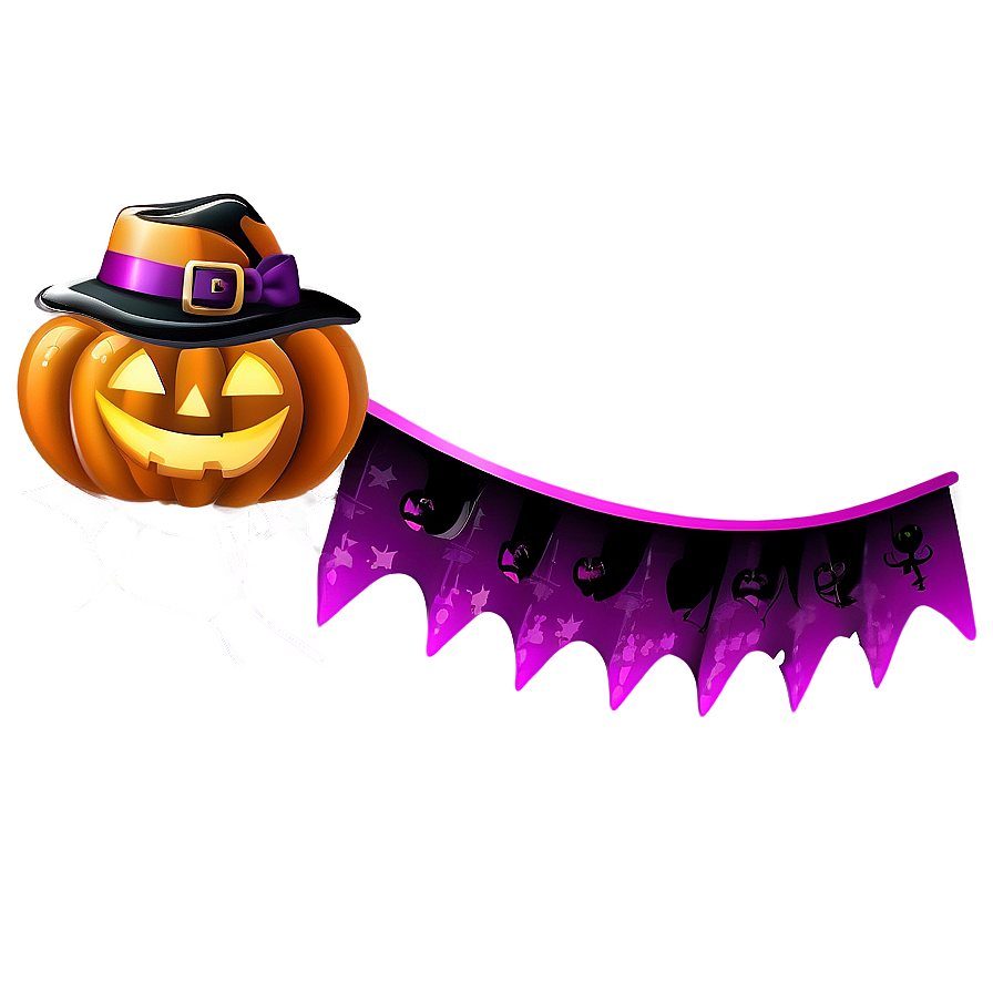 Halloween Party Banner Design Png Ltx17 PNG image