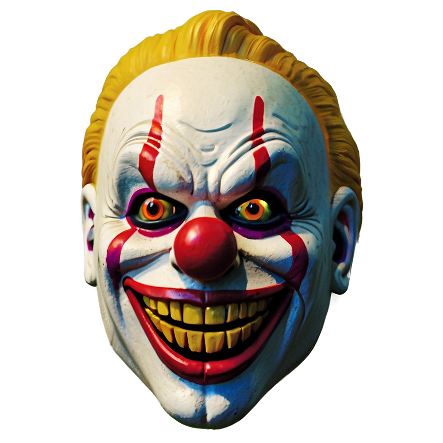 Halloween Party Creepy Clown Masks Png Pla80 PNG image