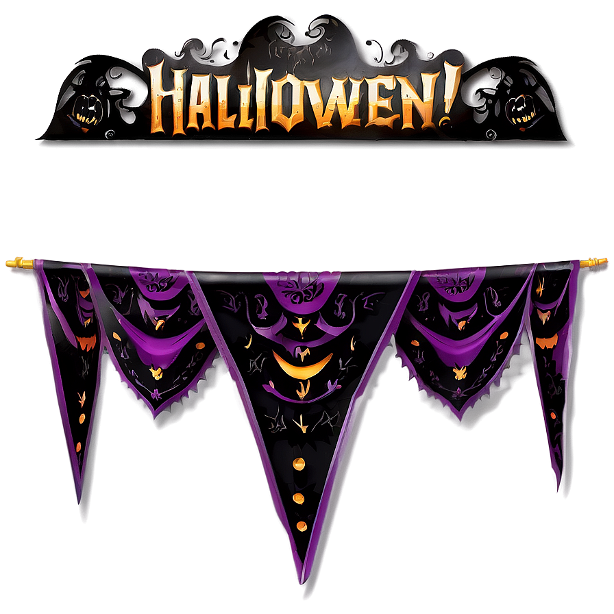 Halloween Party Gothic Decorations Png 06262024 PNG image