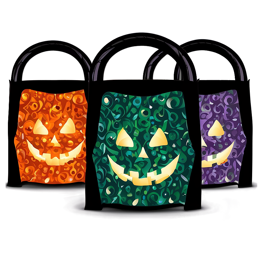 Halloween Party Trick Or Treat Bags Png Utd1 PNG image