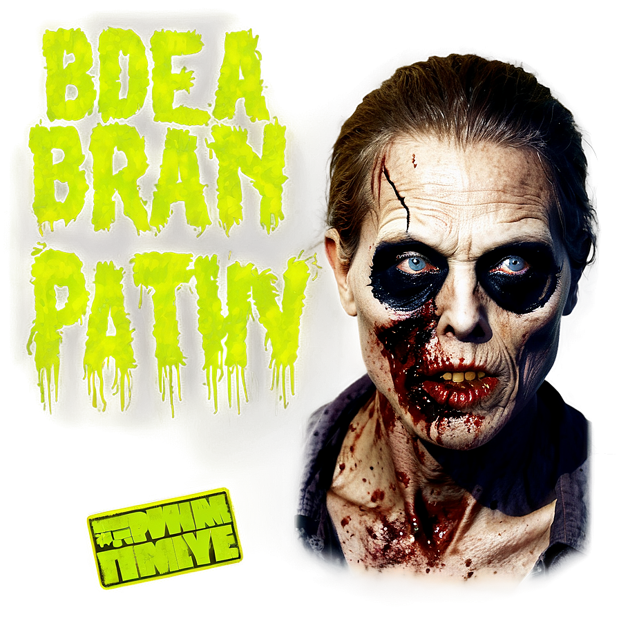 Halloween Party Zombie Apocalypse Theme Png 18 PNG image