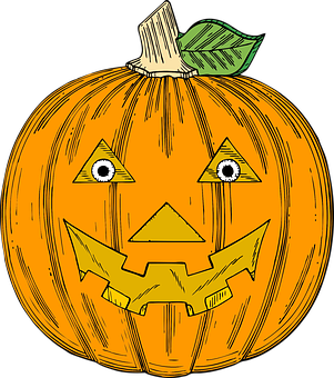 Halloween Pumpkin Carving Illustration PNG image