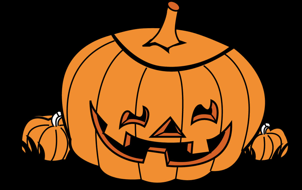 Halloween Pumpkin Carving Illustration PNG image