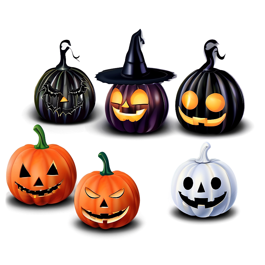 Halloween Pumpkin Decorations Png Uxw74 PNG image