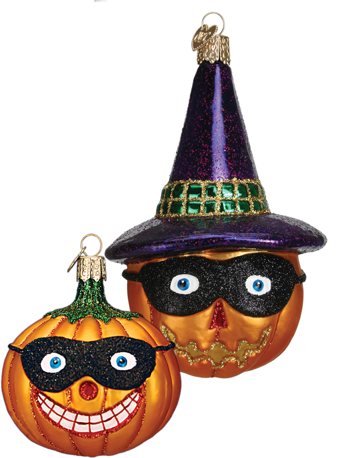 Halloween Pumpkin Lantern Ornaments PNG image