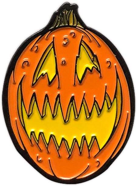 Halloween Pumpkin Lantern Pin PNG image