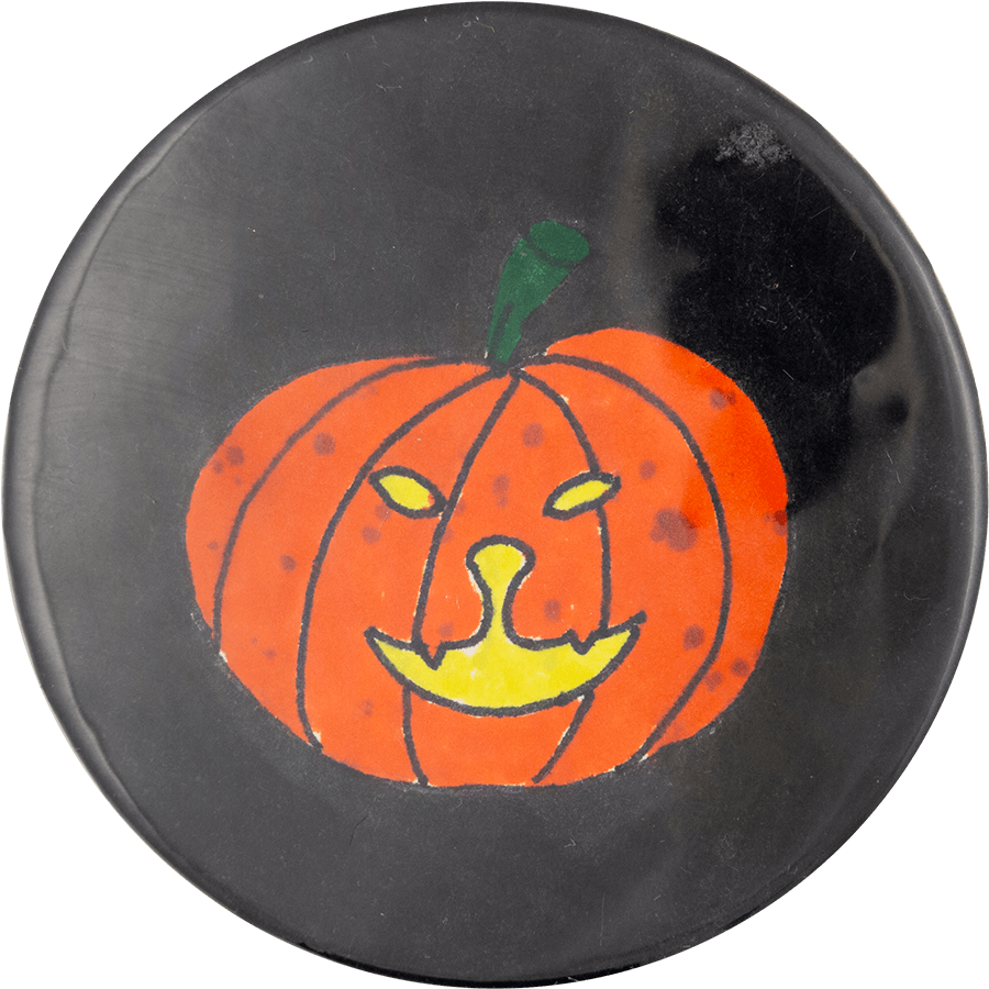 Halloween Pumpkin Lantern Plate PNG image