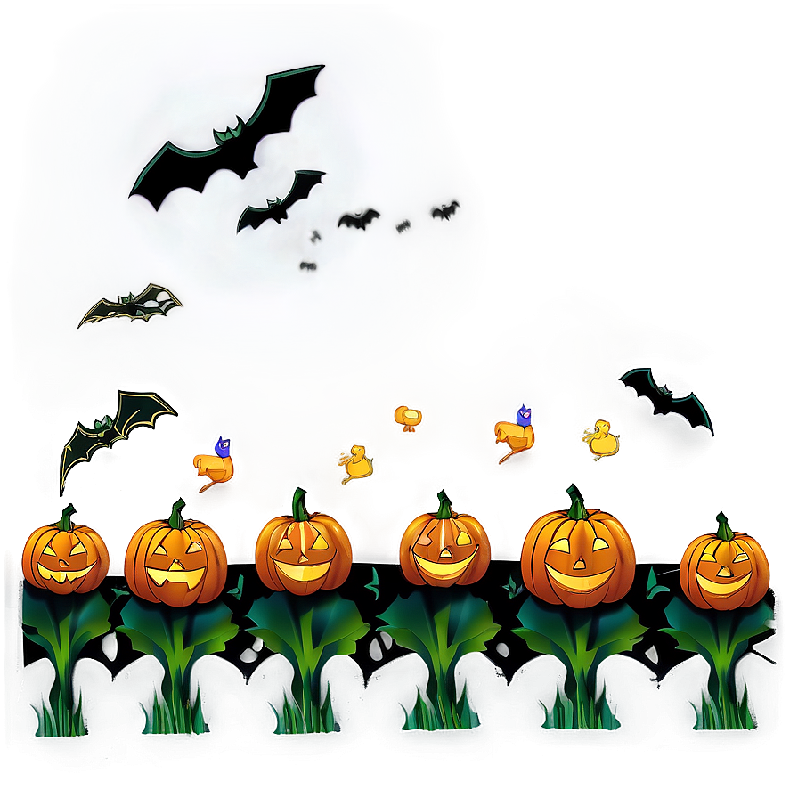 Halloween Pumpkin Patch Night Png 27 PNG image