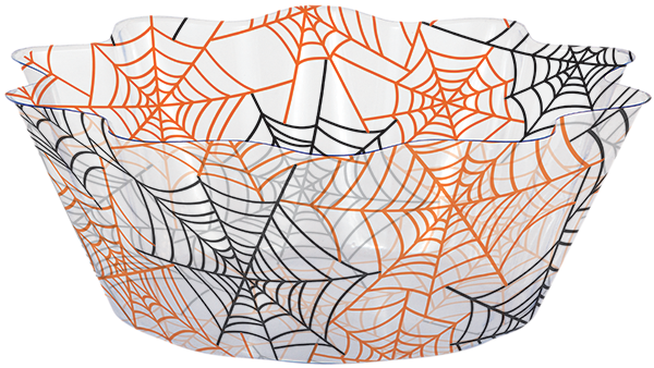 Halloween Spiderweb Bowl Design PNG image