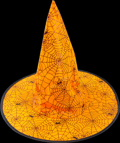 Halloween Spiderweb Witch Hat PNG image