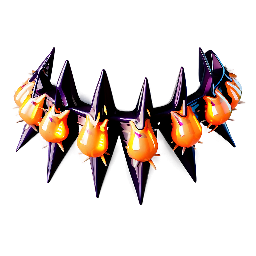 Halloween Spikes Decor Png 06122024 PNG image