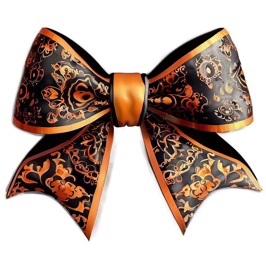 Halloween Spooky Gift Bow Png 37 PNG image