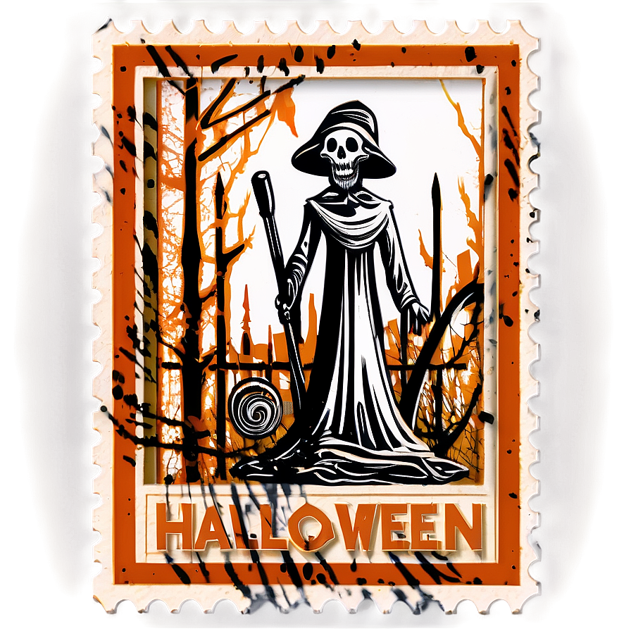 Halloween Stamp Png 05252024 PNG image