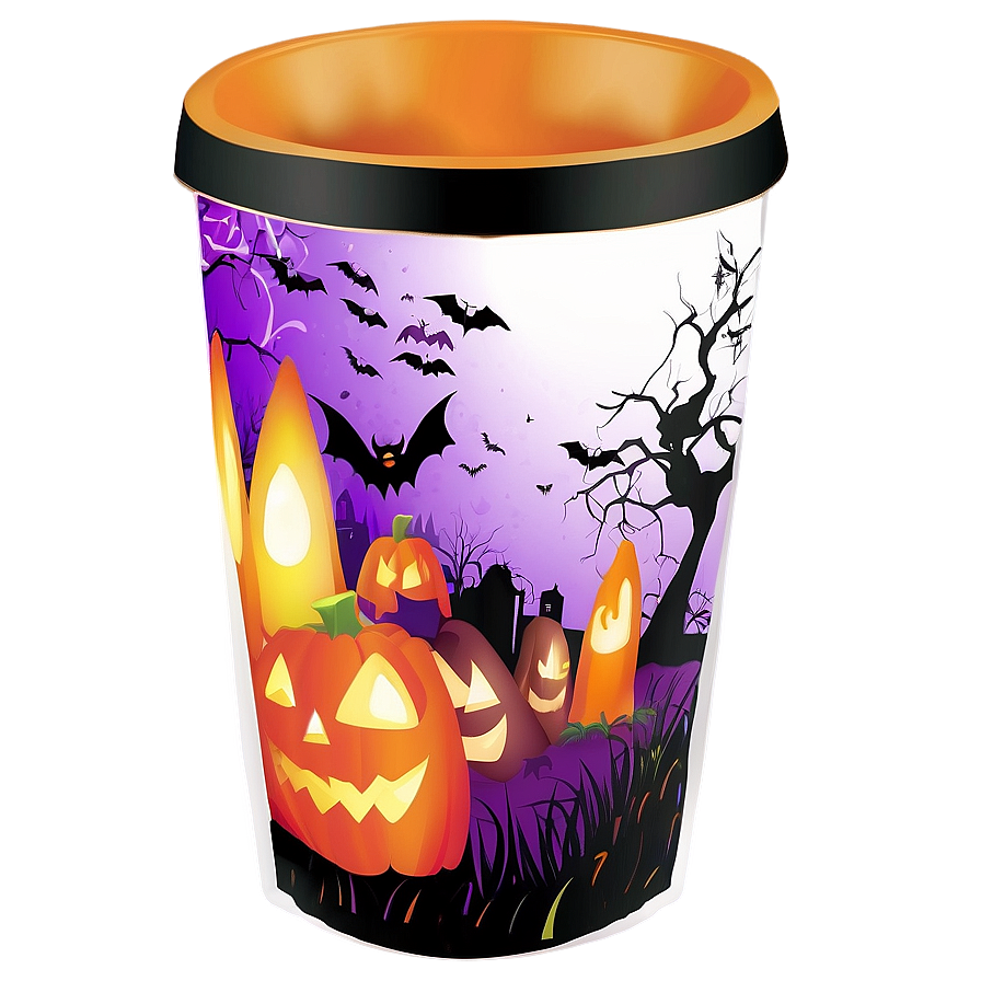 Halloween Tumbler Cup Png Hbf2 PNG image