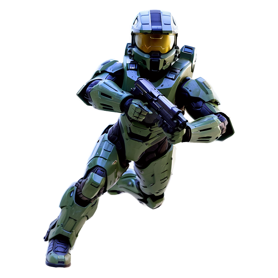 Halo Master Chief Dynamic Action Png 06252024 PNG image