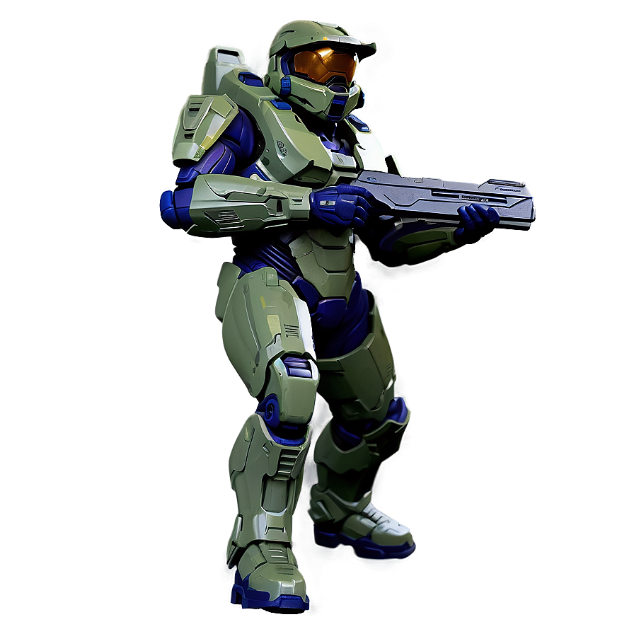 Halo Master Chief Dynamic Action Png Sfv32 PNG image