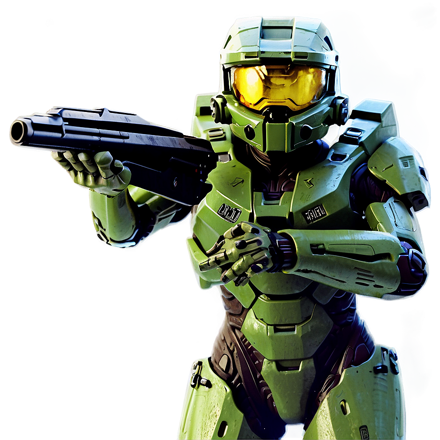 Halo Master Chief Retro Png Vxe PNG image