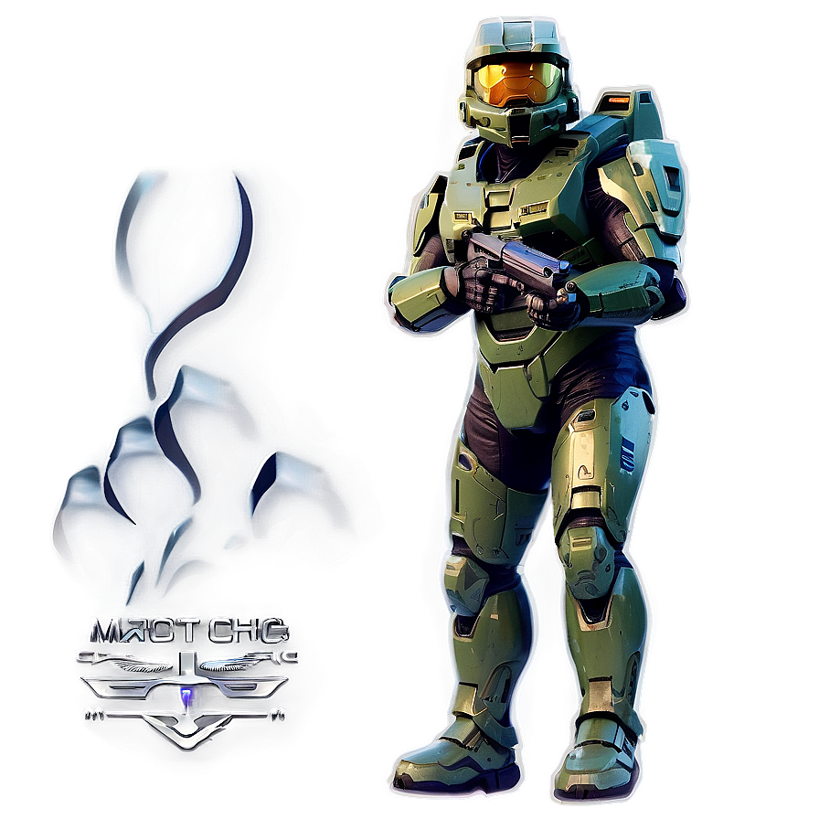 Halo Master Chief Retro Png Xig8 PNG image