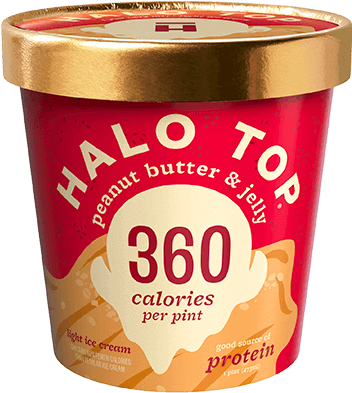 Halo Top Peanut Butter Jelly Ice Cream PNG image