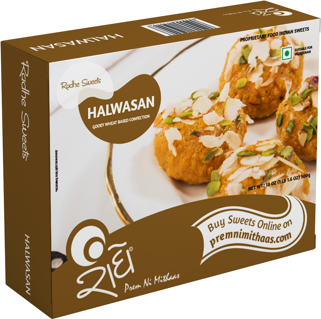 Halwasan Indian Sweet Confection Box PNG image