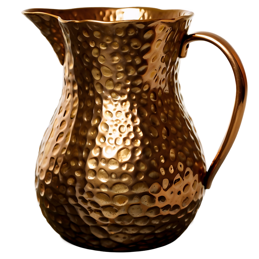 Hammered Bronze Pitcher Png 06252024 PNG image