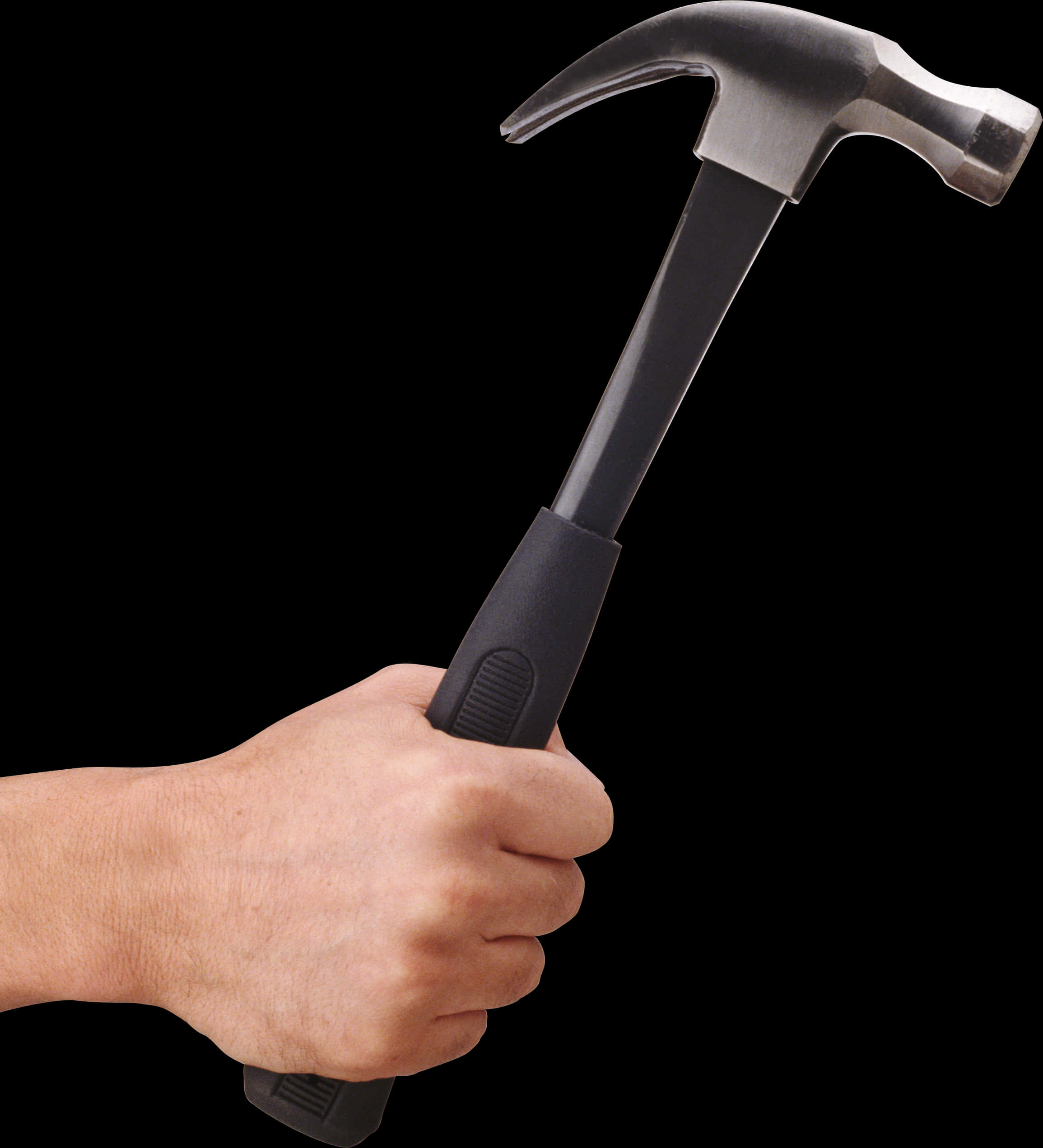 Hammerin Hand Isolatedon Black PNG image