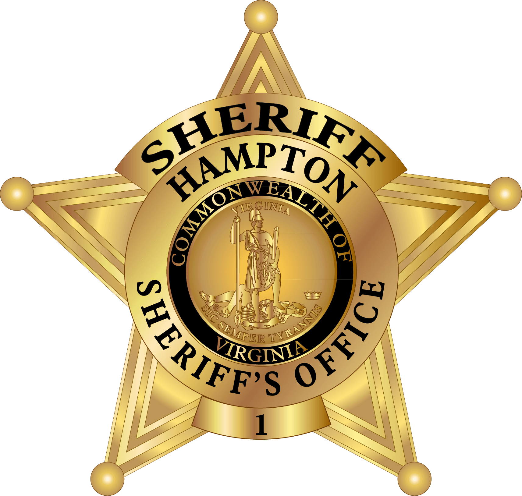 Hampton Virginia Sheriffs Office Badge PNG image